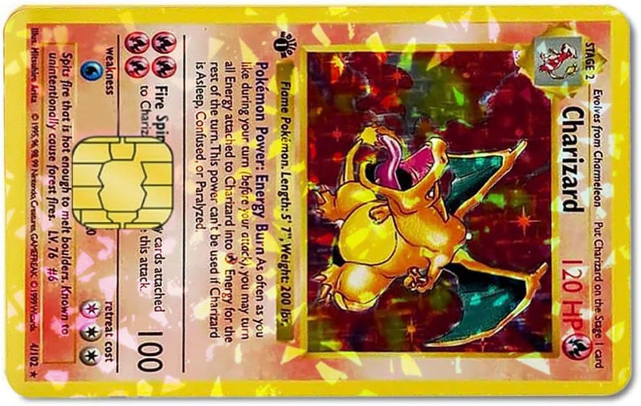 Holographic Charizard Pokemon Card Cover